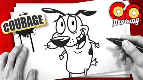 How To Draw Courage The Cowardly Dog Easy Step By Step Youtube