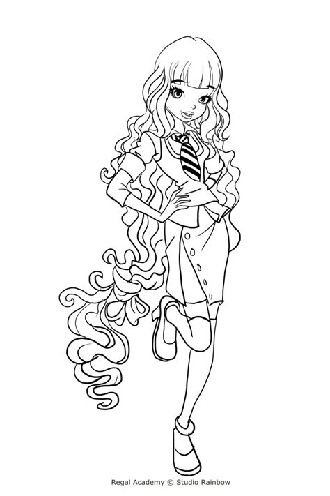Maybe you would like to learn more about one of these? Astoria Rapunzel from Regal Academy coloring pages