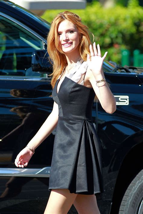 Bella Thorne In Black Mini Dress On Extra Set 08 Gotceleb