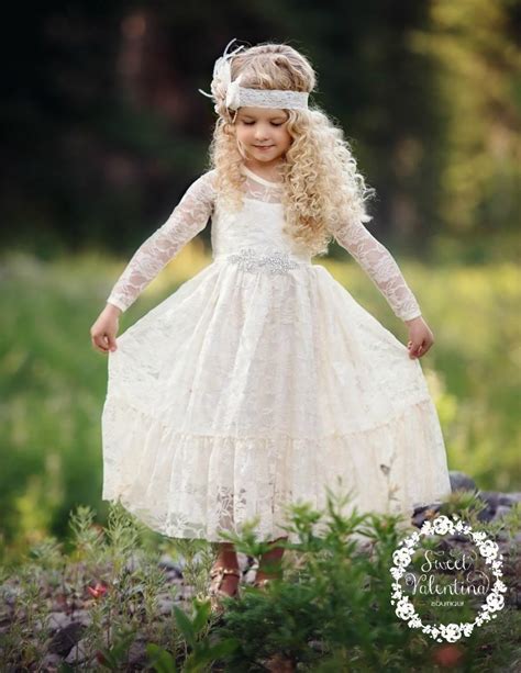 Flower Girl Dressflower Girl Dresses Flower Girl Lace Dresses Ivory