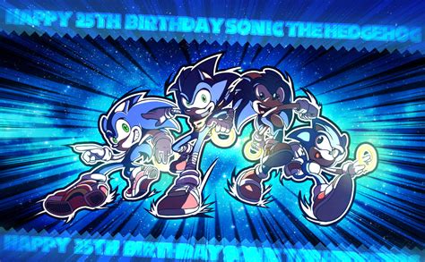 Happy 25th Birhday Sonic The Hedgehog By Twisterth On Deviantart