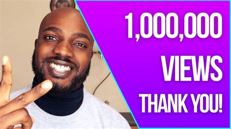 One Million Views Thank You Youtube