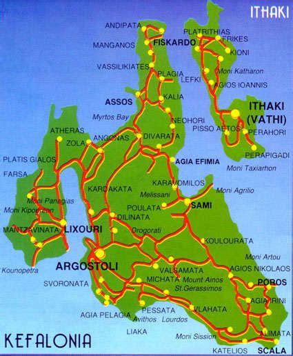 Argostoli Tourist Map