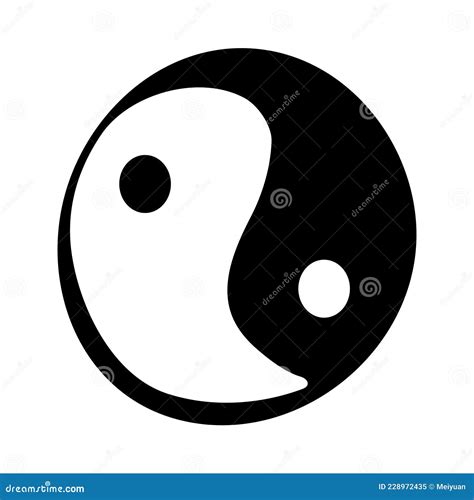 Yin Yang Male Female Symbols Vector Illustration 1821300