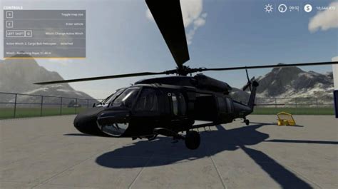 Uh60 Black Hawk Helicopter Fs 19 Farming Simulator 19 Vehicles Mod
