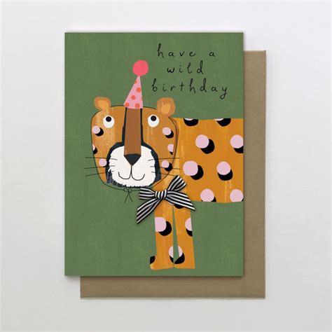 Wild Birthday Leopard Dotty Card The Eel Catchers Daughter
