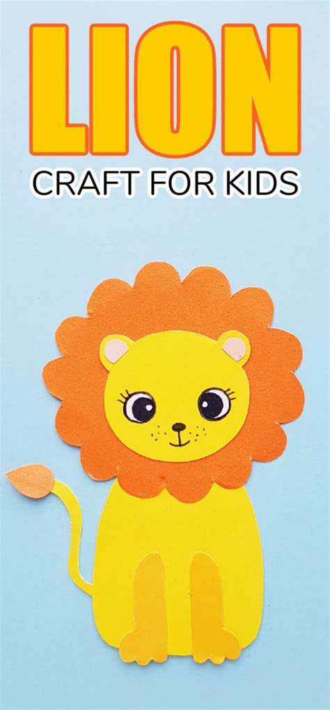 Paper Lion Craft Preschool Made With Happy