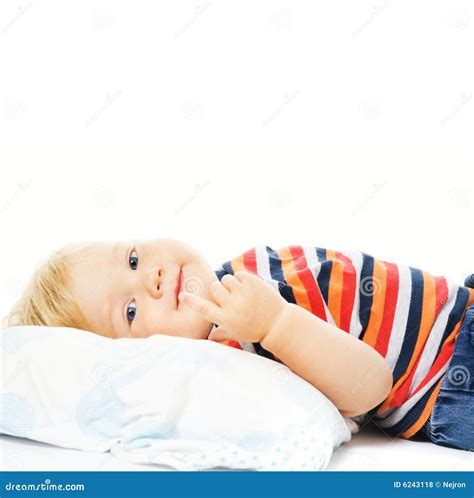 Beautiful Young Child Waking Up Stock Photo Image Of Bedtime Closeup