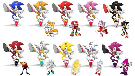 I Was Bored So Heres Some Sonic Recolors Based On A Few Other