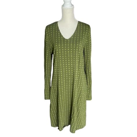 Gudrun Sjoden Dresses Gudrun Sjoden Green Organic Cotton Dress L