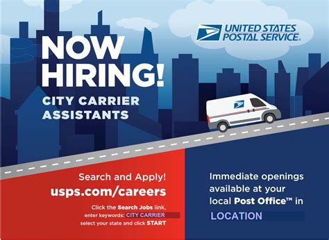 City Government Job Openings Usps Postal Carrier Assistant And