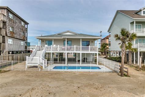 Lovely Oceanfront Home With Private Pool In Cherry Grove Cherry