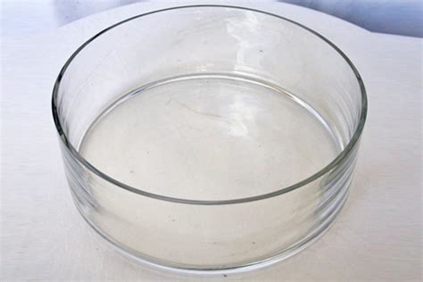 Round Glass Flat Bowl 30 X 10 Cm Gv017 Funxion Fusion Decor Hire