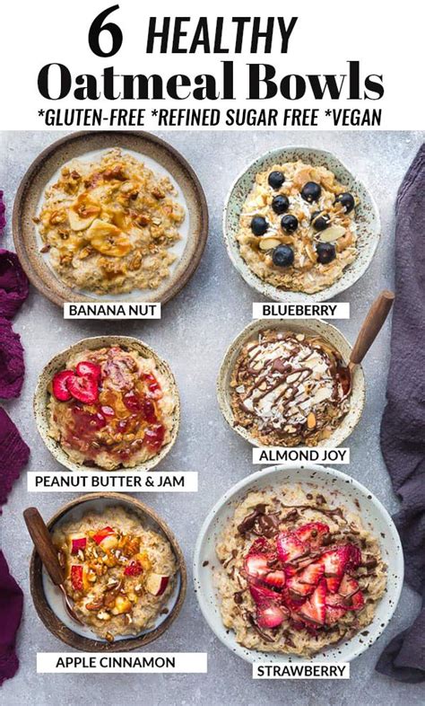 6 Healthy Oatmeal Bowls How To Make Oatmeal Healthy Breakfast