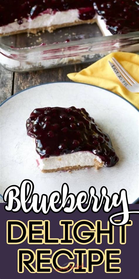 This Blueberry Delight Recipe Is A Delicious Dessert That Goes By Many