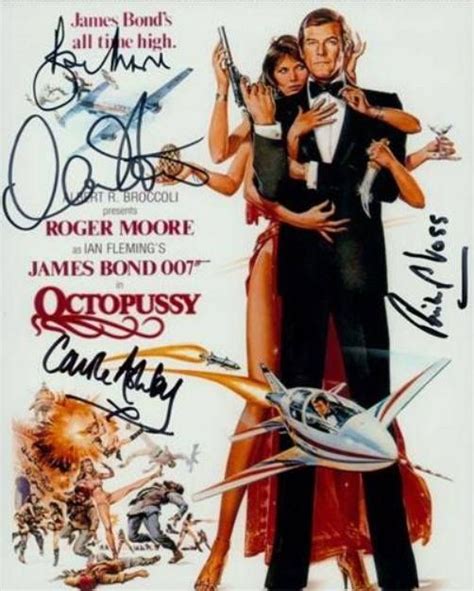 8x10 photo of octopussy 1983 featuring autographs from philip voss auctioneer carole