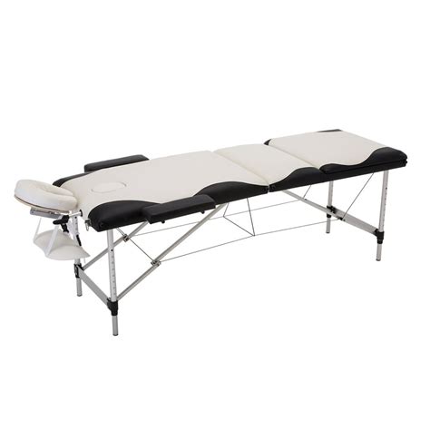Mecor Folding Massage Table 84professional Massage Bed Aluminum Frame 3 Fold With Carrying Bag