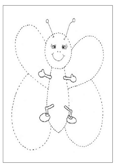 A ton of preschool worksheets pdf printables for free. butterfly tracing worksheet for preschooler free printable ...