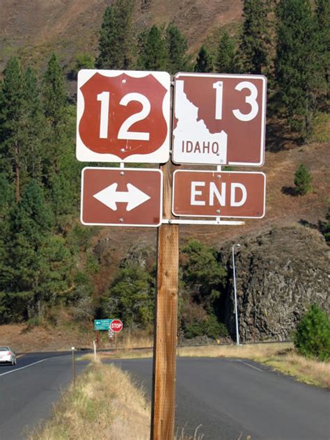 Idaho Scenic State Highway 13 And Scenic U S Highway 12 Aaroads