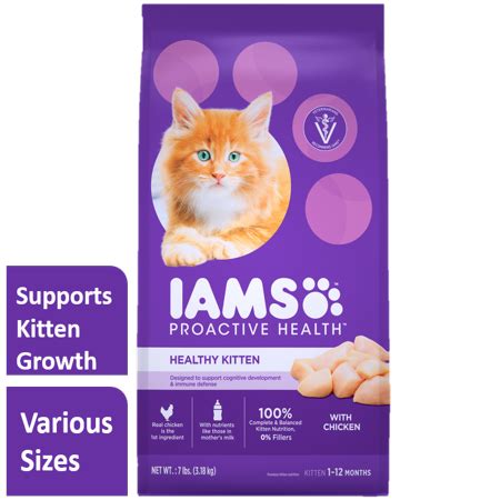Best wet cat food at walmart. Iams Proactive Health Healthy Kitten with Chicken Dry Cat ...
