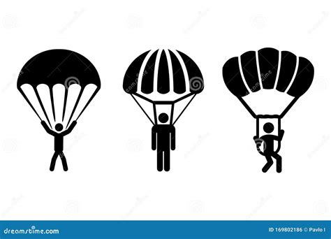 Parachutist Logo Design Template Vector Illustration Cartoondealer