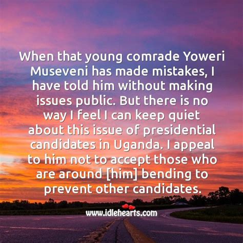 Uganda's septuagenarian president yoweri museveni is vying for a sixth term in office — but with this year's election, he is facing his toughest challenger to date. Don't be afraid of change.