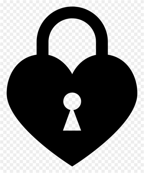 Locked Svg Png Icon Heart Lock Clip Art Transparent Png 1336404