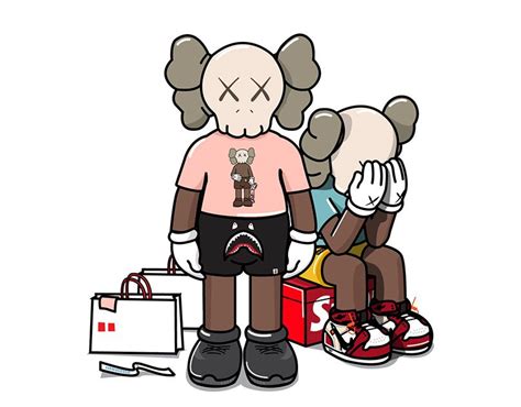 Kaws X Uniqlo For Hypebeast Illustration On Behance Kaws Wallpaper