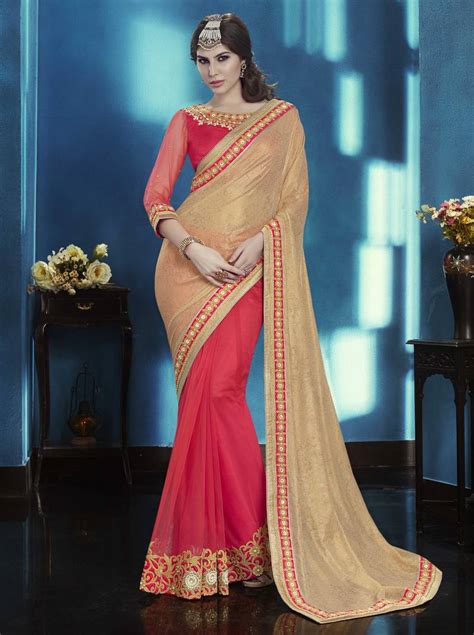 Beige Embroidered Silk Saree With Blouse Monjolika 1573231