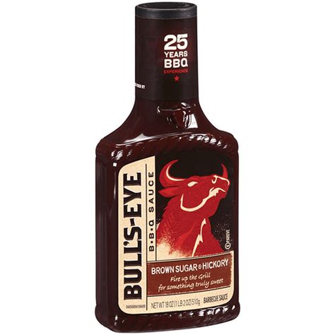 Bull S Eye Bbq Sauce Brown Sugar And Hickory 18 Oz Bottle