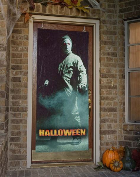 Mass produced & licensed myers masks. Michael Myers Door Cover | Fun halloween decor, Michael ...