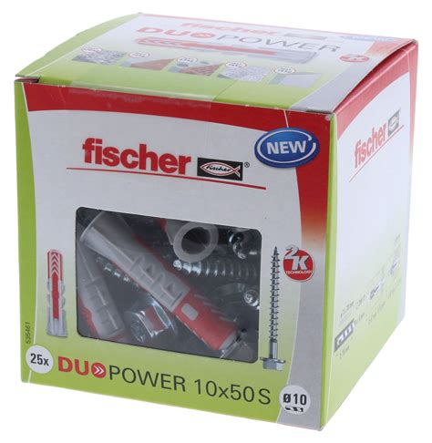 Fischer Duopower 10 X 50 S Dübel Mit Schraube 25 Stück Tonitec Gmbh