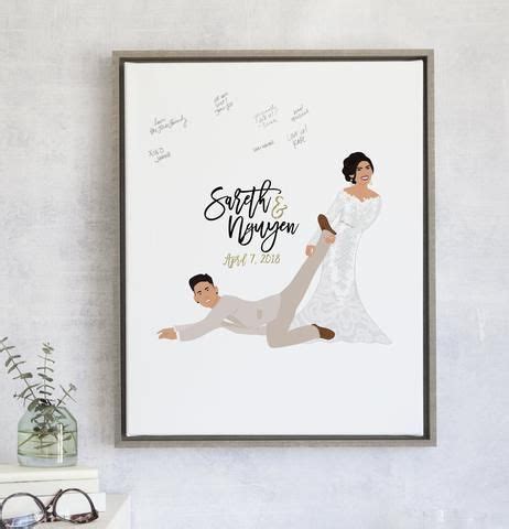 But i need some ideas of funny comments for a wedding guest book. Funny Wedding Guest Book Alternative with Wife Dragging ...