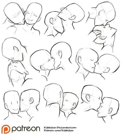Kisses Drawings Art Tutorials Drawing Art Reference Poses