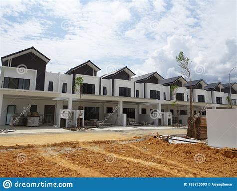 New Double Story Luxury Terrace House Under Construction In Malaysia