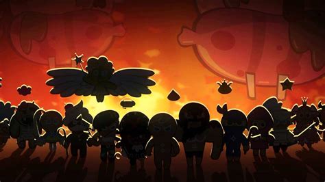 Ovenbreak, peach cookie, anime style, cute, blonde, kimono for desktop / mac, laptop, smartphones and tablets with cookie run wallpaper. Cookie Run Halloween theme Background Music 쿠키런 할로윈 BGM ...