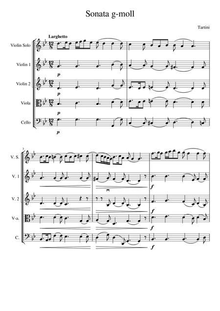 Violin Sonata In G Minor Devils Trill Sonata By Giuseppe Tartini