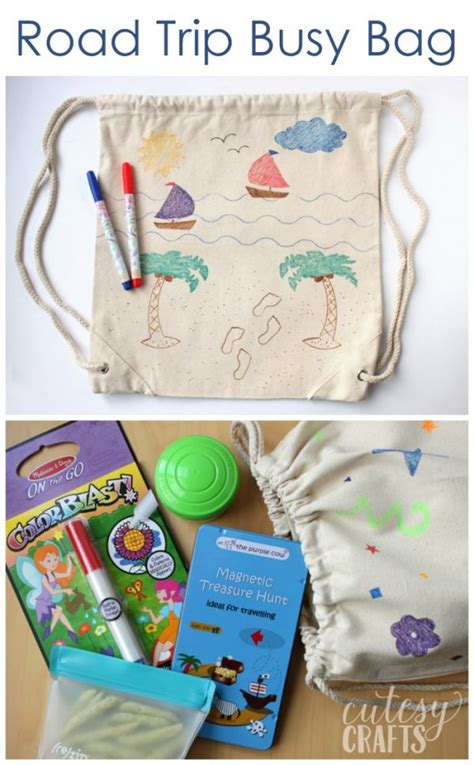 Road Trip Busy Bag With Car Games Cutesy Crafts