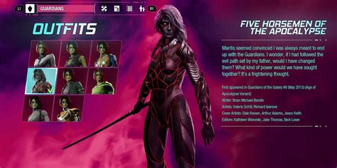 Guardians Of The Galaxy All Gamora Outfits And Where To Find Them