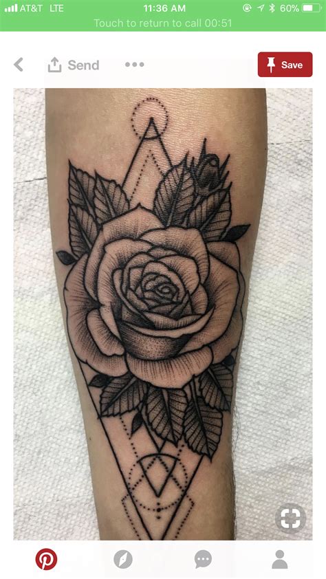 Pin By Mandy Brigitte On The Tattoos Geometric Rose Tattoo Rose