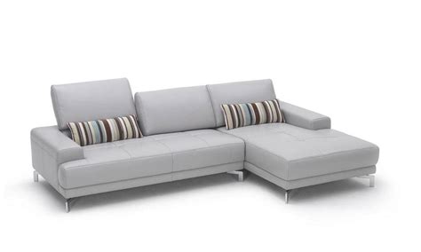 Sleek White Contemporary Sectional Sofa With Side Pouches Oklahoma