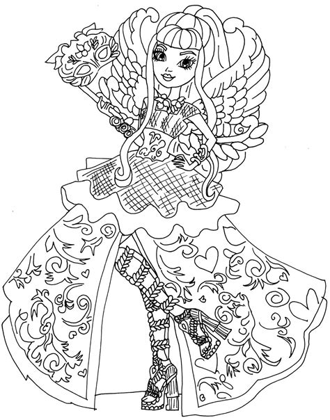 Raven Queen Coloring Page At Free Printable
