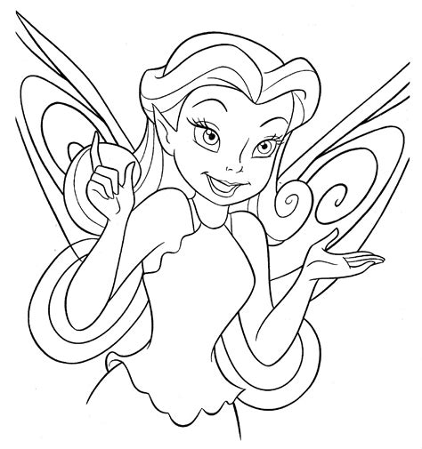 Disney Fairies Coloring Pages Colouring Coloring Kids