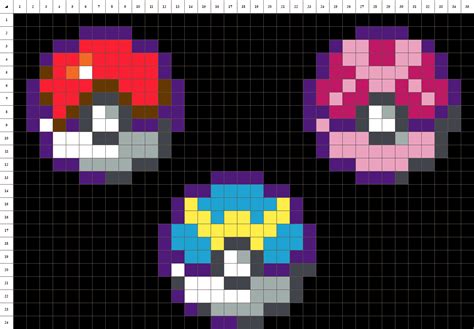 Poké Ball Pokémon Pixel Art