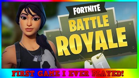 My First Game Ever In Fortnite Battle Royale Youtube