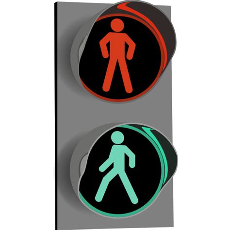 Traffic Light For Pedestrians Free Svg
