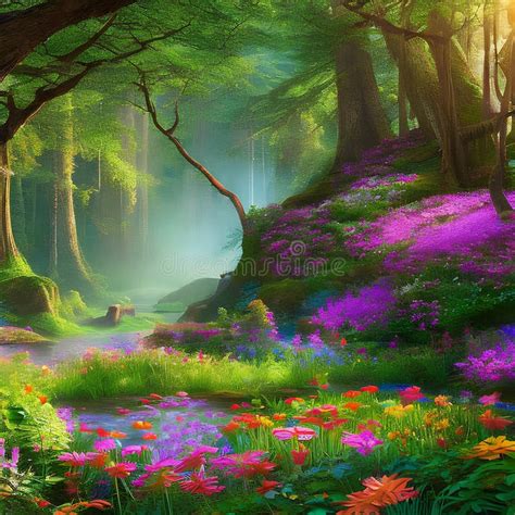 1137 Magical Fairyland A Magical And Enchanting Background Featuring A