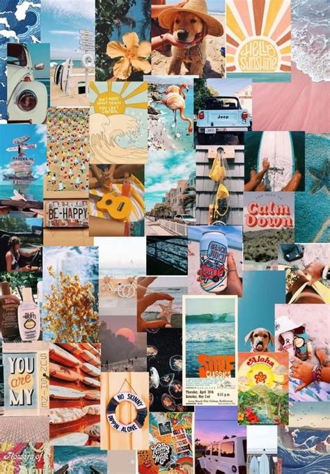 Beach Vsco Aesthetic Photo Wall Collage Kit In 2021 Wall