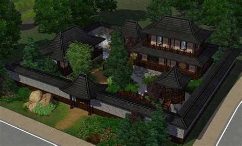 Mod The Sims A Traditional Eastern Home Japanese Style House