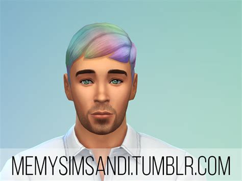The Sims Resource Rainbow Hair 1 Recolored By Memysimsandi Sims 4 Hairs